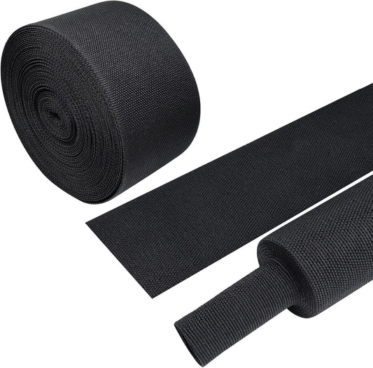 Heat Shrink Wire Loom 2:1 Shrinkable Braided Cable Sleeve 2 Inch ID-25ft Abrasion Protection Flexibility Fabric Wiring Harness Cover Sheath