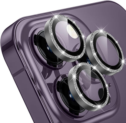 WSKEN for iPhone 14 Pro/iPhone 14 Pro Max Camera Lens Protector,[Night Shooting Mode] HD Tempered Metal Glass Camera Screen Protector Cover Film Accessories, Glitter