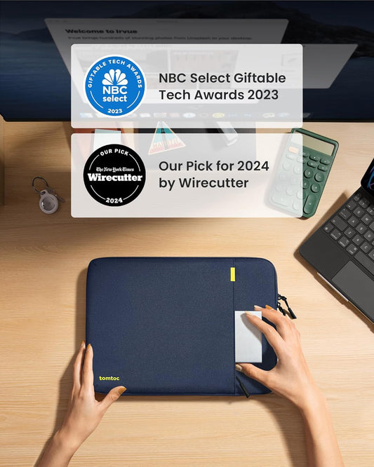 tomtoc 360 Protective Tablet Sleeve for iPad Pro 13-inch (M4) 2024, iPad Air 13-inch (M3/M2) 2025, iPad Pro 12.9-in (6th/5th/4th/3rd Generation) with Magic Keyboard, Water-Resistant iPad Case Bag