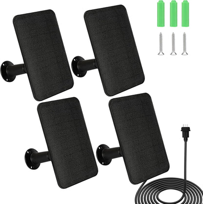 6W Solar Panel Charger for Blink Outdoor/Outdoor(3rd Gen)/XT XT2 Camera Solar Panel with 13.1ft Waterproof Charging Cable, Waterproof Rubber Plug, 360°Adjustable (for Blink 3-4PC)