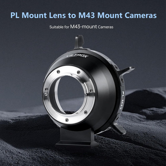 VILTROX PL-M43 Lens Adapter, Lens Converter Ring Camera Lens Mount Adapter Ring Compatible with PL Lens to M43 Series Mount Cameras Panasonic GH5,G1,GH1,GH4/Olympus EP1,EP2,EM1,EM