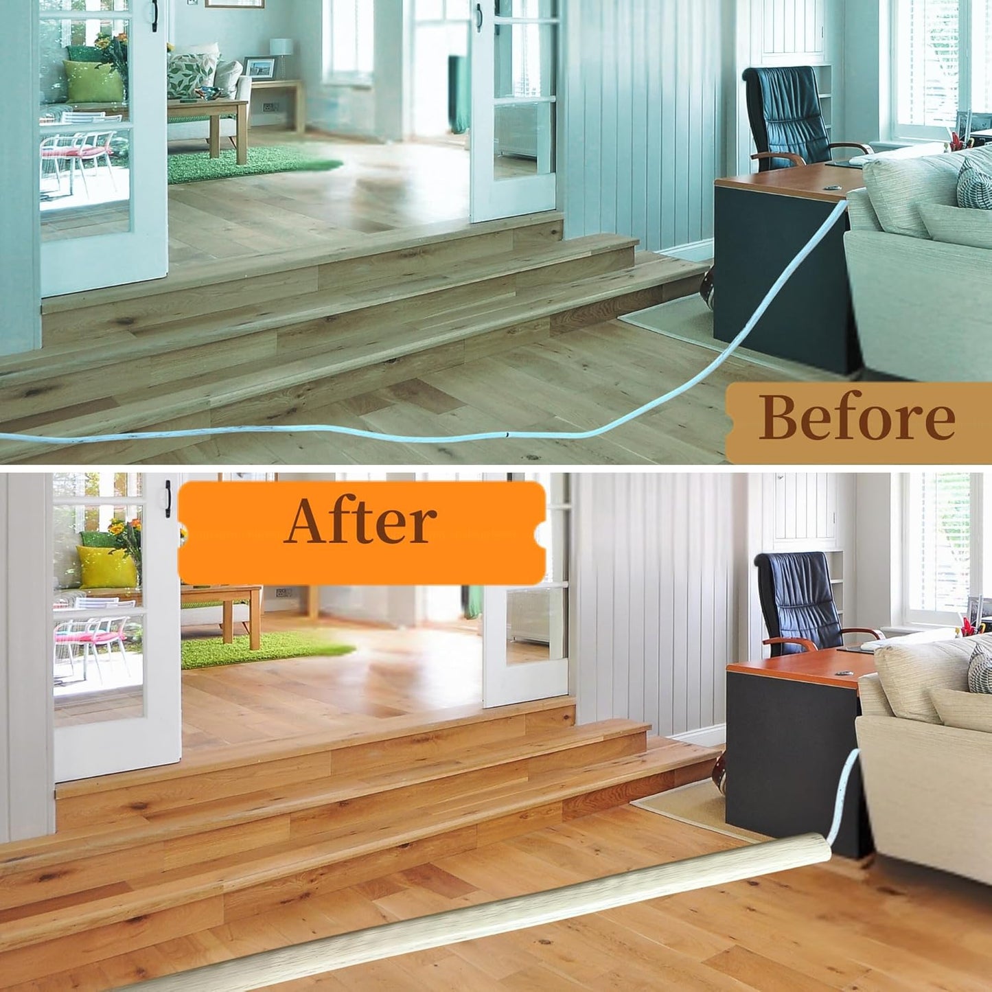 3.3ft Self Adhesive Floor Cord Cover,Heavy Duty Soft PVC Cable Protector and Extension Cord Hider,Cord Management System to Hide Wires on Floor,Cable Cavity:0.61" (W) x 0.32" (H) Beige