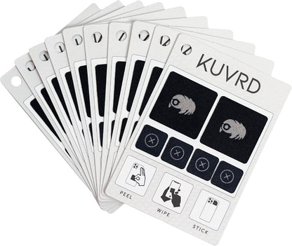 KUVRD Waterbear - Universal Screen Cleaners - Teeny Tiny Cleaning Tools for Your Lenses & Screens - 10-Pack - (10 Patch Sets)