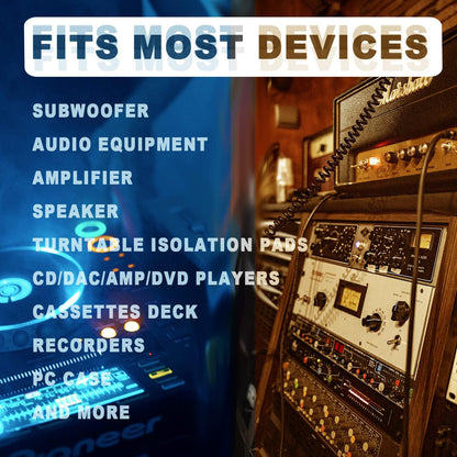 1.25" Silicone Hemisphere Bumpers Isolation Feet Rubber Non-Skid Speaker Pads with Adhesive Record Player Isolation Pads for Small Speaker Spikes,Turntable,Amplifiers, Subwoofer,Monitors,Decks 16 PCS