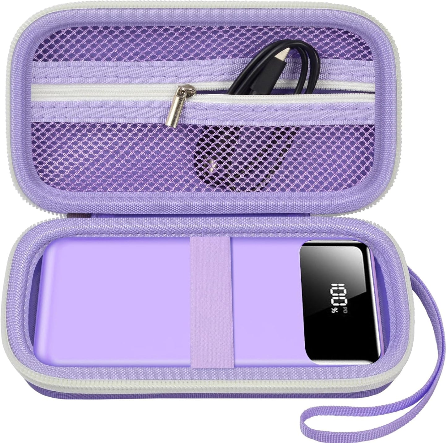 Portable Bank Charger Case for SABANI for Charmast for OHOVIV for VRURC for YILANS for CFIAI for LOVELEDI for RGVOTA for Miday for RONEGN for POIYTL for IAPOS Fast Charging Battery(Purple