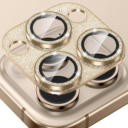 Tensea for iPhone 16 Pro/iPhone 16 Pro Max/iPhone 15 Pro/iPhone 15 Pro Max Camera Lens Protector, Metal Aluminum Alloy Tempered Glass Cover Camera Screen Protector Accessories, Case Friendly