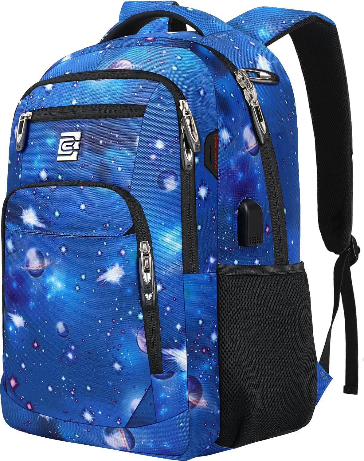 Laptop Backpack,Business Travel Anti Theft Slim Durable Laptops Backpack with USB Charging Port,Water Resistant College Computer Bag for Women & Men Fits 15.6 Inch Laptop and Notebook-Dreamy Blue