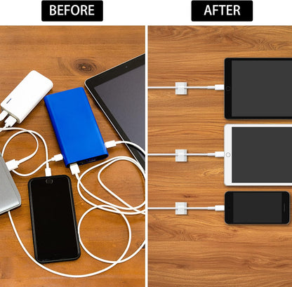 100Pcs Cable Clips, Adhesive Cable Organizer Cord Holder Wire Clip Wire Management Self Adhesive Hooks Wire Holder for Office, Home(White, 100PCS)