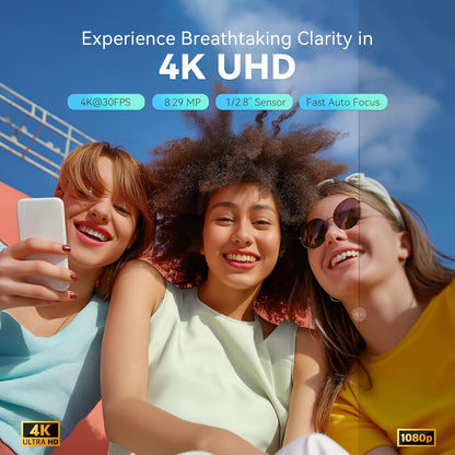 4K NDI PTZ Camera AI Auto-Tracking 20X Optical Zoom HDMI IP Live Streaming SDI USB3.0 PoE LAN Supports for Church Worship Event Video Conference YouTube OBS vMix Zoom Teams and More