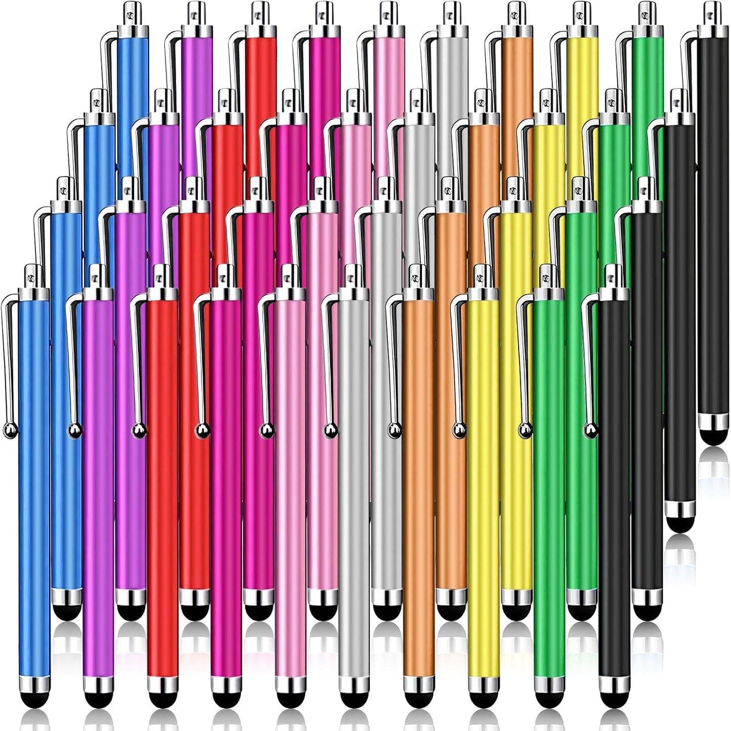 40 Pack Stylus Pen,High Precision and Sensitivity Stylus for Everyday Writing/Drawing,Universal Stylus Compatible with All Touch Screens,10 Colors