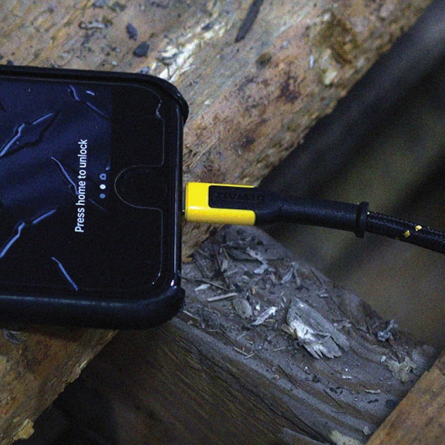 DEWALT Heavy Duty USB to USB C Cable, Jobsite Type C Cable, High Speed USBA to Type-C, Fast Charge USBC Fast Charging Cord for iPhone 16/15 Pro Max, MacBook, iPad, Samsung Galaxy, 10ft (USB2.0, Black)