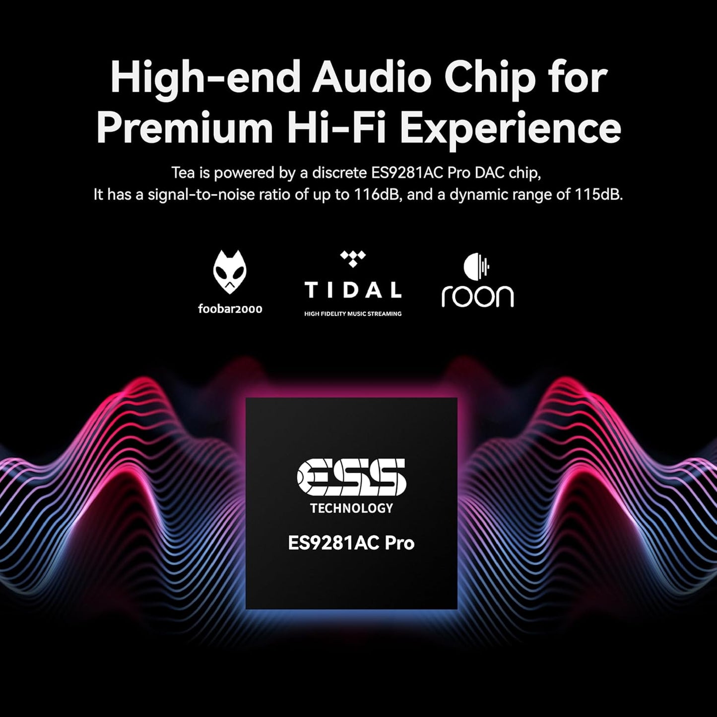 Khadas Tea Portable Headphone Bluetooth Amplifier,HiFi Hi-Res DAC USB Bluetooth 5.0, LDAC/aptX HD, PCM, DSD, MQA 32bit/384KHz ESS ES9281ACPro Qualcomm QCC5125 (Teal Blue)