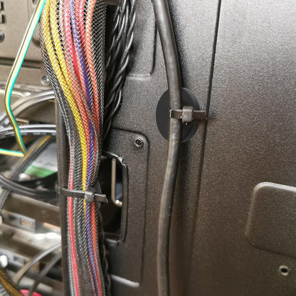 20Pcs Magnetic Cable Zip Tie Base, Multipurpose Cable Ties Mount Wire Clips Management Base,Heavy Duty Wire Cable Holder Supplies for Electrical Cable Wire Organization(Vertical Tension 3.5kg)