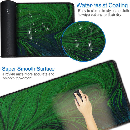 Large Mouse Pad, 31.5x15.7 inch Large Extended Computer Keyboard Mouse Mat, Water Resist Non-Slip Mousepad Rubber Base Long XXL Desk Mouse Pad for Work & Gaming, Office & Home, Dark Green
