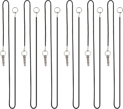 The Friendly Swede Micro-Knit Stylus Pen for Touchscreen — 6-Pack Hybrid Fiber Tip Universal Capacitive Stylus Pen for iPad; Lanyards & Cleaning Cloth - Hot Pink/Aqua Blue/Green/Dark Blue/Red/Purple