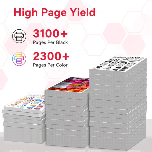 LEMERO Compatible 054H Toner Cartridge Replacement for Canon 054 054H Toner Cartridges Set for Canon Color ImageCLASS MF644Cdw MF642Cdw LBP622Cdw MF641Cw Printer (Black Cyan Magenta Yellow, 4-Pack)