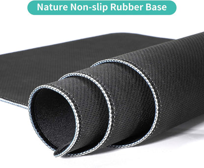 Dynippy Thin Extended Gaming Mouse Pad （31.5 * 11.8 * 0.08 inch） with Stitched Edges Large Mousepad Long XXL Keyboard and Mouse pad Desk Mat for Gaming Office & Home - Galaxy Nebula Space