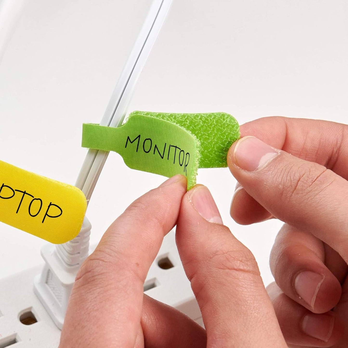 Wrap-It Storage - Cable Labels, Medium, Multi-Color (30-Pack) Write On Cord Tags for Wire Management and Identification