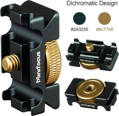 MINIFOCUS Camera Cable Clamp with Arca Swiss System, Aluminum Alloy Tether Cable Block Clip with 4 Grooves, USB Cable Lock Clip Clamp HDMI Protector for All DSLR Cameras Cable