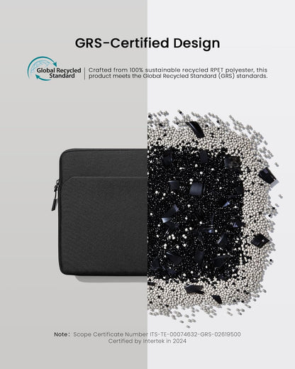 tomtoc Slim Laptop Sleeve for 15-inch 2025 New MacBook Air M4/A3241, M3/A3114, M2/A2941, 15 Inch Microsoft Surface Laptop AI PC/6/5, Dell XPS 15 Plus, Recycled Water-Resistant Protective Case Bag