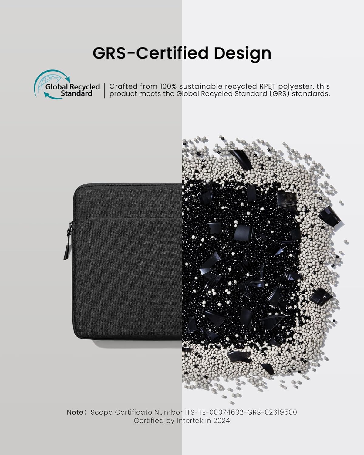 tomtoc Slim Laptop Sleeve Case for 13-inch New MacBook Air M4/A3420 M3/A3113 M2/A2681, M1/A2337 2025-2018, MacBook Pro M2/M1, Water-Resistant Protective Carrying Case with Accessories Pocket