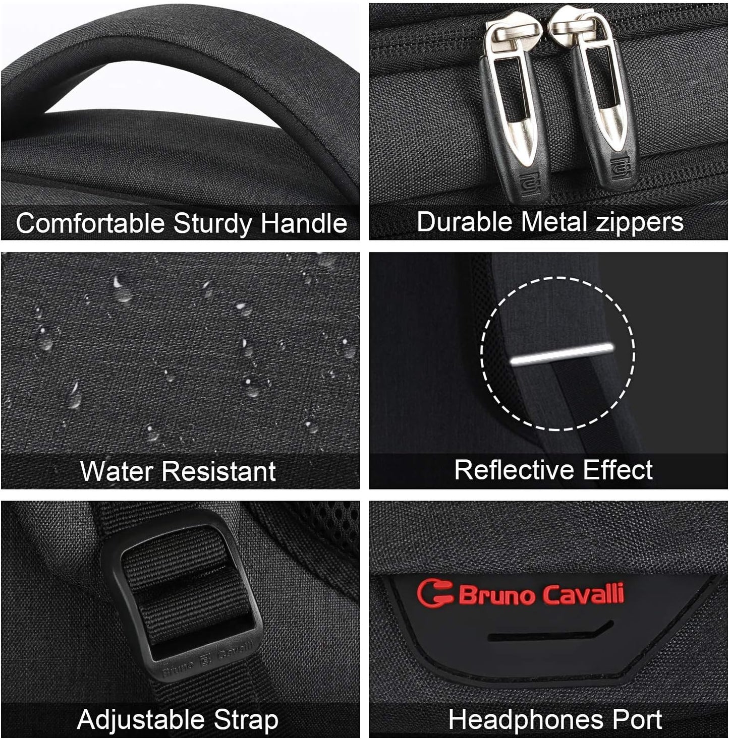 17 Inch Laptop Backpack, Business Anti Theft Slim Durable Laptops Backpack with USB Charging Port, Water Resistant College Computer Bag Gifts for Men & Women Fits 15.6 Inch Notebook-Black