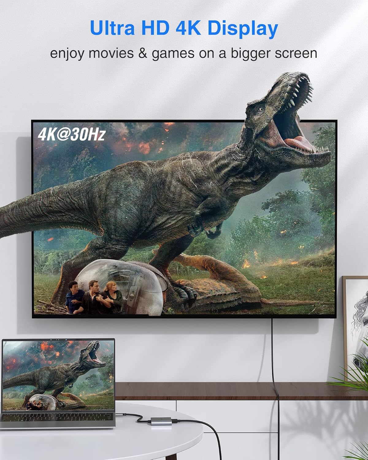 USB C to HDMI Multiport Adapter with 4K HDMI Output,Type-C Hub Converter to 4K HDMI USB 3.0 PD Charging Port,USB-C Digital AV Multiport Adapter for MacBook Pro/air,iPad Pro &More USBC Devices(Grey)