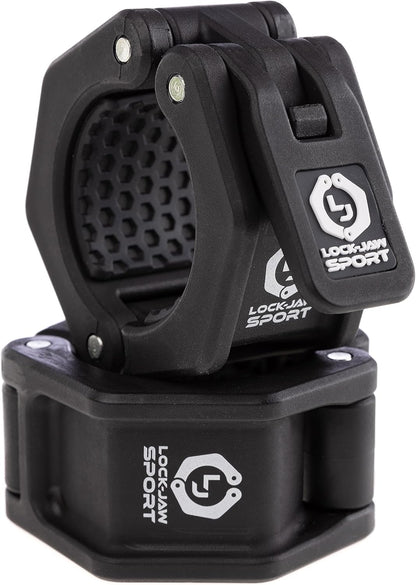 Lock-Jaw Sport Olympic Barbell Collar - Quick Release Barbell Clamp (Black)