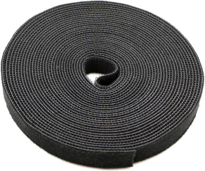 Pasow fastening tape Cable Tie Double Side Nylon Power Wire Management 3/4Inch 1 Roll Hook (10 Yards, Style 1)