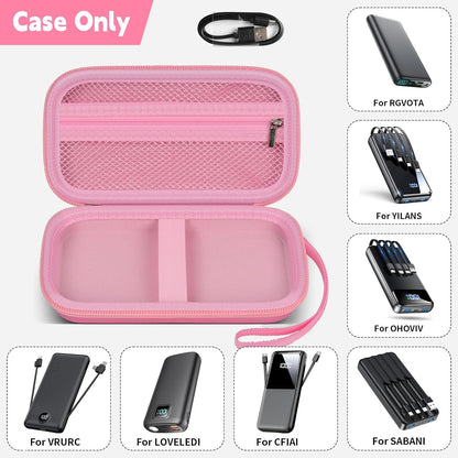 Portable Bank Charger Case for SABANI for Charmast for OHOVIV for VRURC for YILANS for CFIAI for LOVELEDI for RGVOTA for Miday for RONEGN for POIYTL for IAPOS Fast Charging Battery (Pink)