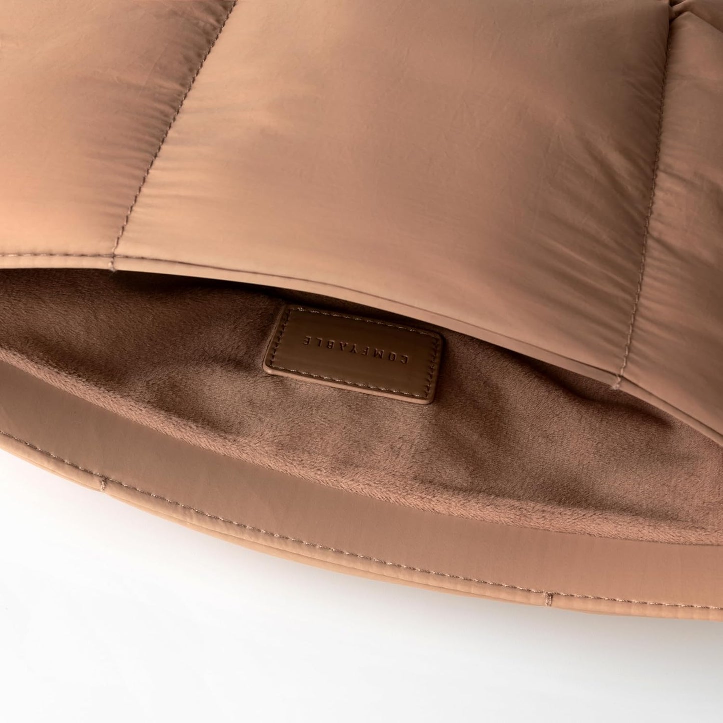 Comfyable Puffy Laptop Sleeve 13 Inch 14 Inch, Quilted Puffer Laptop Carrying Case, Pillow Case Compatible with MacBook Air M4 2025 M3 M2 M1, MacBook Pro M4 Pro/Max, Brown