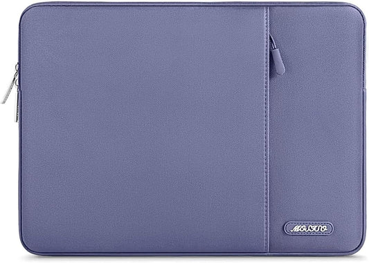 MOSISO Laptop Case 15 inch, 15 inch Laptop Sleeve Compatible with MacBook Air 15 M4 A3241 M3 A3114 M2 A2941 2025 2024 2023,Dell XPS 15,Polyester Vertical Computer Sleeve Bag with Pocket, Lavender Gray