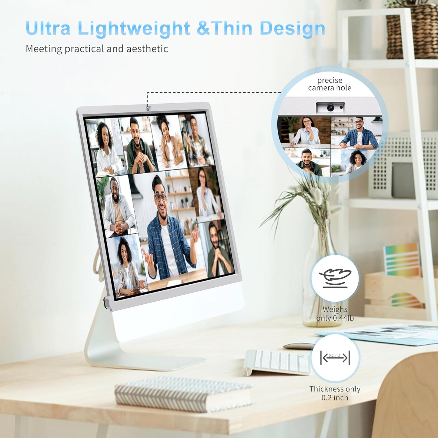 Keenhot Trackpad Touchscreen Frame for iMac, High-Precision Touchpad Support Multi-Gesture, Ultra Slim Touch Screen Activator for 24-inch iMac M1, M3, M4(Stylus Pen Included)