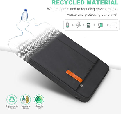 Lacdo 13 inch Laptop Sleeve Case for 13 inch New MacBook Air M4 A3240 2025, M3 A3113, M2 A2681, M1 A2337 | 13" MacBook Pro M2/M1 A2338 A2251 A2289 | 13" iPad Air M3/iPad Pro M4 Computer Bag, Black