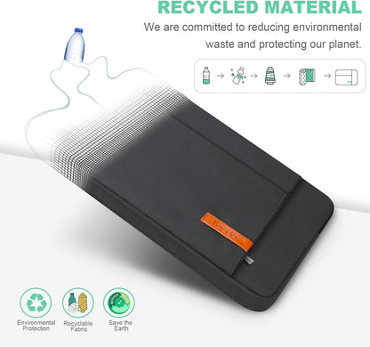 Lacdo 16 Inch Laptop Sleeve Case for 16 Inch HP Lenovo ASUS Acer Dell Laptop/HP Pavilion Envy 16 / Lenovo ThinkPad IdeaPad 16 / Acer Swift 16 / ASUS Vivobook 16 / Dell Inspiron 16 Computer Bag,Black