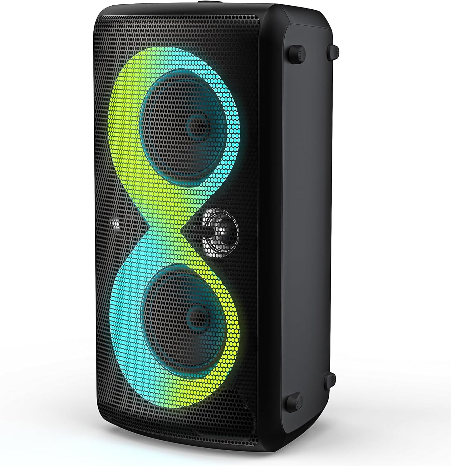 Monster Cycle Plus Bluetooth Speaker, 380W High Power Portable Party Speaker with 7 Lighting Effects, 108dB Loud Stereo Sound, 24H Playtime, Speakers with Subwoofer for Outdoor, Party