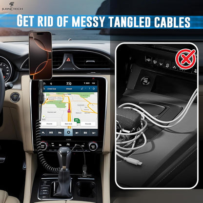 100W Multi Charging Cable - 6-in-1 Universal Fast Charging Cable with Zinc Alloy Connectors & PU Cable, Adjustable Length 120cm | C to C, USB to Type-C, Lightning, Micro - MFI Certified