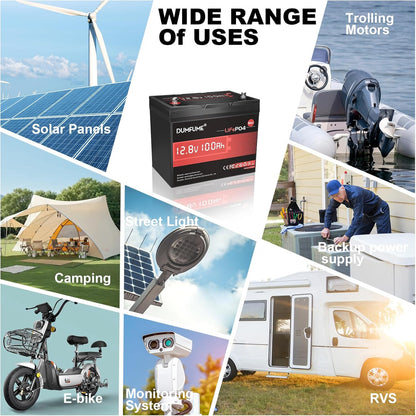 2 pack 12V 100Ah Mini LiFePO4 Lithium Battery,100A BMS 1280Wh BCI Group 24 Lithium Iron Phosphate Battery 6000+ Cycles Perfect for RV, Solar, Marine and Home Energy Storage