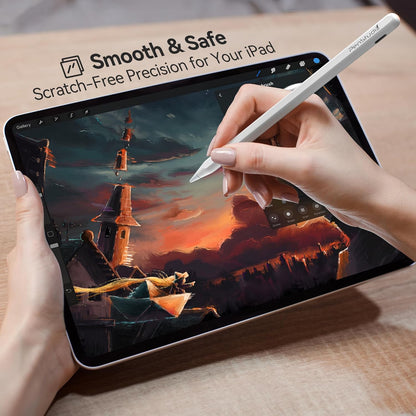 Replacement Tips for Apple Pencil Pro/1st/2nd &USB-C, 3 Pack High Sensitivity Nibs, Durable Stylus Pen Tip Accessories, Precise Control No Delay, Smooth iPencil Tips Replacement (White)