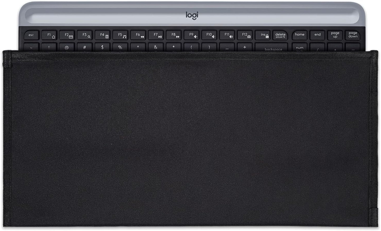 Keyboard Anti Dust Bag Sleeve Pouch for 60%-80% Keys Keyboard, Logitech/Redragon/Havit/Keychron/RK ROYAL KLUDGE/MageGee/Apple Magic Universal Wireless/Wire Computer/Gaming Keyboard Case Cover-Black