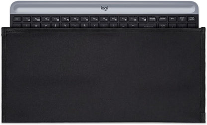 Keyboard Anti Dust Bag Sleeve Pouch for 60%-80% Keys Keyboard, Logitech/Redragon/Havit/Keychron/RK ROYAL KLUDGE/MageGee/Apple Magic Universal Wireless/Wire Computer/Gaming Keyboard Case Cover-Black