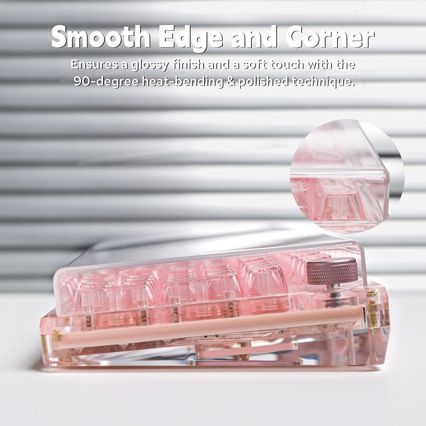 KiiBoom Premium Acrylic Transparent Keyboard Dust Cover, Waterproof, Anti-Dust, Anti-Cat Protector Cover Lid for Mechanical Keyboard (Clear, 15.4'' x 5.3'' x 0.78'')