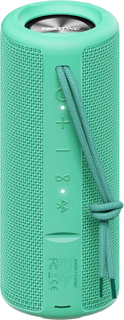 MIATONE Boombox Portable Bluetooth Speaker Gifts for Her Him Women Men - Green