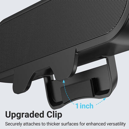 INGA Computer Speakers for Desktop PC, USB Monitor Speaker Bar with Clip-On, Wired Desk Speakers with HD Stereo Loud Sound, Laptop Speaker Mini Sound Bar, Easily Clamps to Monitor