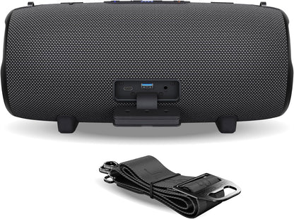 TREBLAB Ultra Loud Wireless Speaker - 60W Stereo Sound with Deep Bass, 20H Playtime, Powerbank, Waterproof, Loudest Portable Bluetooth Speaker for Home, Outdoor Party, Beach, Work, Travel, HD-Max