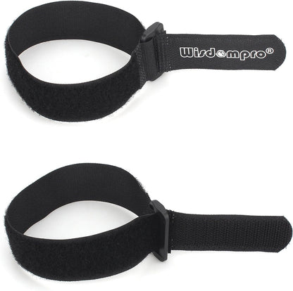 12 Pack 1 x 12 Inches Hook and Loop Reusable Fastening Cable Tie Down Straps by Wisdompro - Reusable, Durable Functional Ties to Keep Your Home, Office, Workspace from Tangled Messes of Cords
