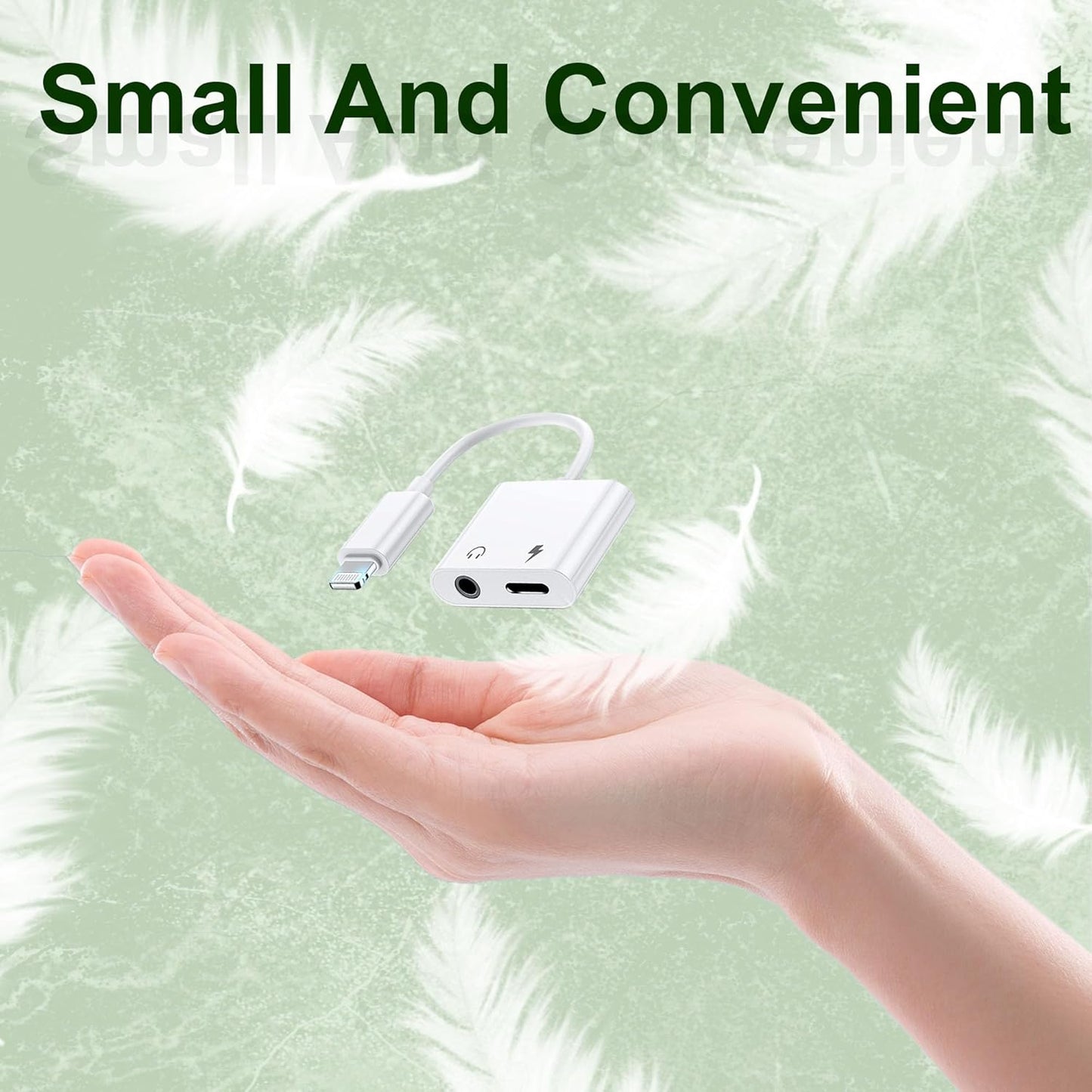 [Apple MFi Certified] 3 Pack Lightning to 3.5mm Headphone Jack Adapter, 2 in 1 Dongle Adapter Aux Audio + Charging Ports Splitter Compatible with iPhone 14/13/12/11/XS/XR/8/7 Support All iOS System