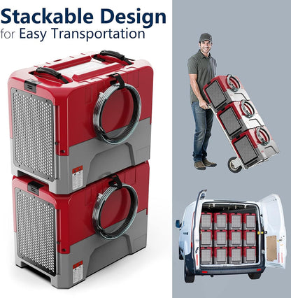 ALORAIR Smart WiFi LGR Commercial Dehumidifier up to 180 PPD (Saturation) with Pump, 5 Years Limited Warranty, Industrial Dehumidifiers APP Control, cETL Listed, for Garage, Flood Restoration