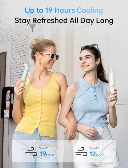 JISULIFE Handheld Mini Fan, 3 IN 1 USB Rechargeable Portable Fan [12-19 Working Hours] with Power Bank, Flashlight, Pocket Design for Travel/Summer/Concerts/Lash, Gifts for Women (White)