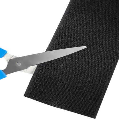 Cable Floor Strip Cord Cover Grip Floor Cable Protector Carpet Cable Management, Keep Cables Organized, Protect Cords and Prevent a Trip Hazard, 3 Inch x 10 Feet (60 Feet, Black)